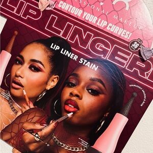 Lip Lingerie Lip Liner Stain - Red and pink cardboard poster from Ulta